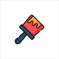 A paintbrush icon on a white background vector