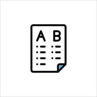 A b c icon on a white background vector