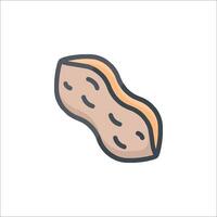A peanut icon on a white background vector