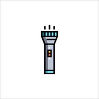 A flashlight icon on a white background vector