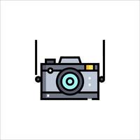 A camera icon on a white background vector