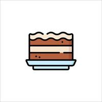 Cake icon illustration vector