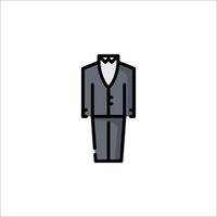 A man in a suit and tie icon vector