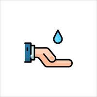 Hand washing icon vector