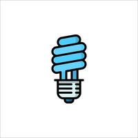A light bulb icon in a flat style vector