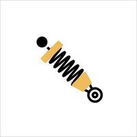 A spring with a screw on it vector
