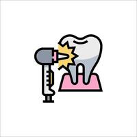 A toothbrush with a drill on it vector