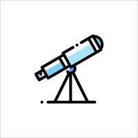 A telescope icon on a white background vector