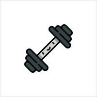 Dumbbell icon on white background vector