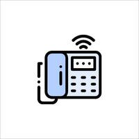 A phone icon with a wifi symbol vector