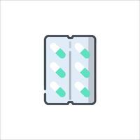 Pill pack icon isolated on white background vector
