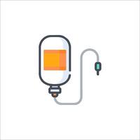 A medical bag with an iv bag on it vector