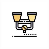 A line icon of a coffee machine vector
