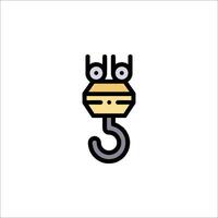 A cartoon character with a hook on its head vector