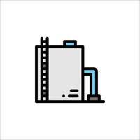 A water heater icon on a white background vector
