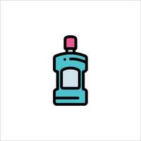 A bottle of toothpaste icon on a white background vector