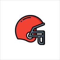 A football helmet icon on a white background vector