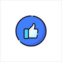 Like button icon illustration vector