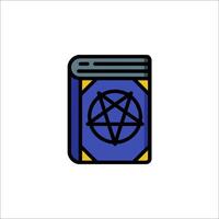 A book with a pentagram on it vector