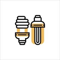 Light bulb icon illustration vector