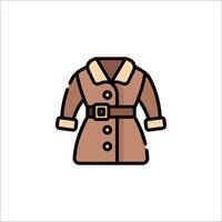 A coat icon on a white background vector