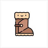 A cartoon boot with a smile on it vector