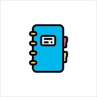 A notebook icon on a white background vector