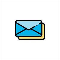 An email icon on a white background vector