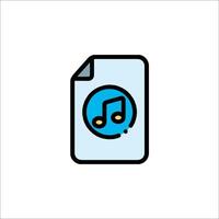 A music note icon on a white background vector