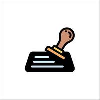 A stamp on a piece of paper with a stamp on it vector