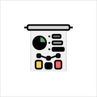A black and white icon of a computer screen vector