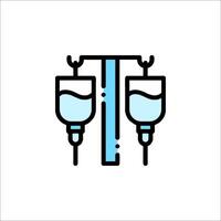 A drip with two bottles on it vector