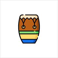 A drum icon on a white background vector