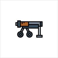 A small cannon icon on a white background vector