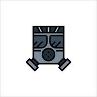 A gas mask icon on a white background vector