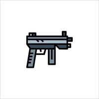 A gun icon on a white background vector