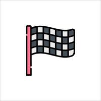 A racing flag icon on a white background vector