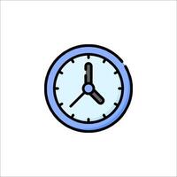 A clock icon on a white background vector