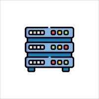 Server rack icon illustration vector