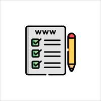 Checklist icon illustration vector