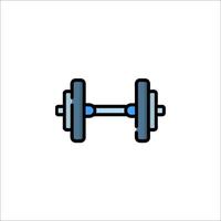 A dumbbell icon on a white background vector