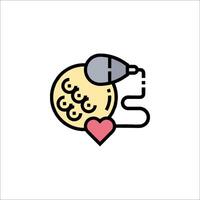 A mouse with a heart on it and a computer mouse vector