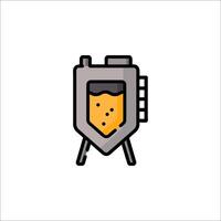 A beer tank icon on a white background vector
