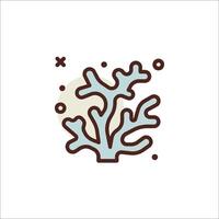 A coral reef icon on a white background vector