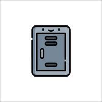 A black and white image of a locker vector