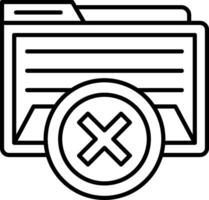 Delete Folder Icon Design Symbol vector
