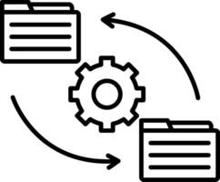 Folder Management Icon Design Symbol vector