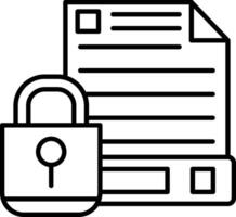 Secure File Icon Design Symbol vector