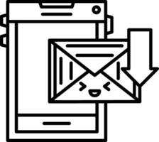 Receive Icon Design Symbol vector