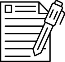 Pen And Paper Icon Design Symbol vector
